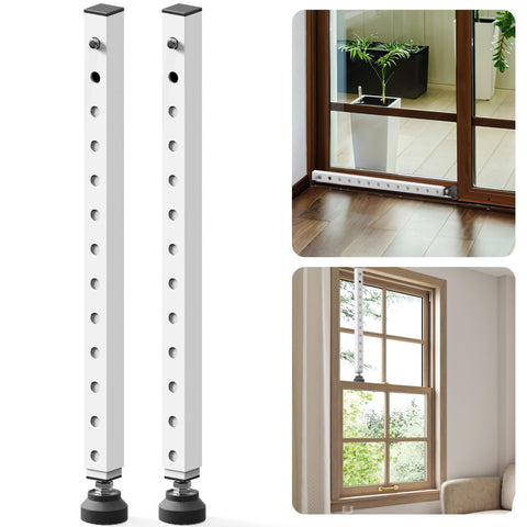 Gadgetzan window security bar extended to 17-33 inches for versatile home safety.