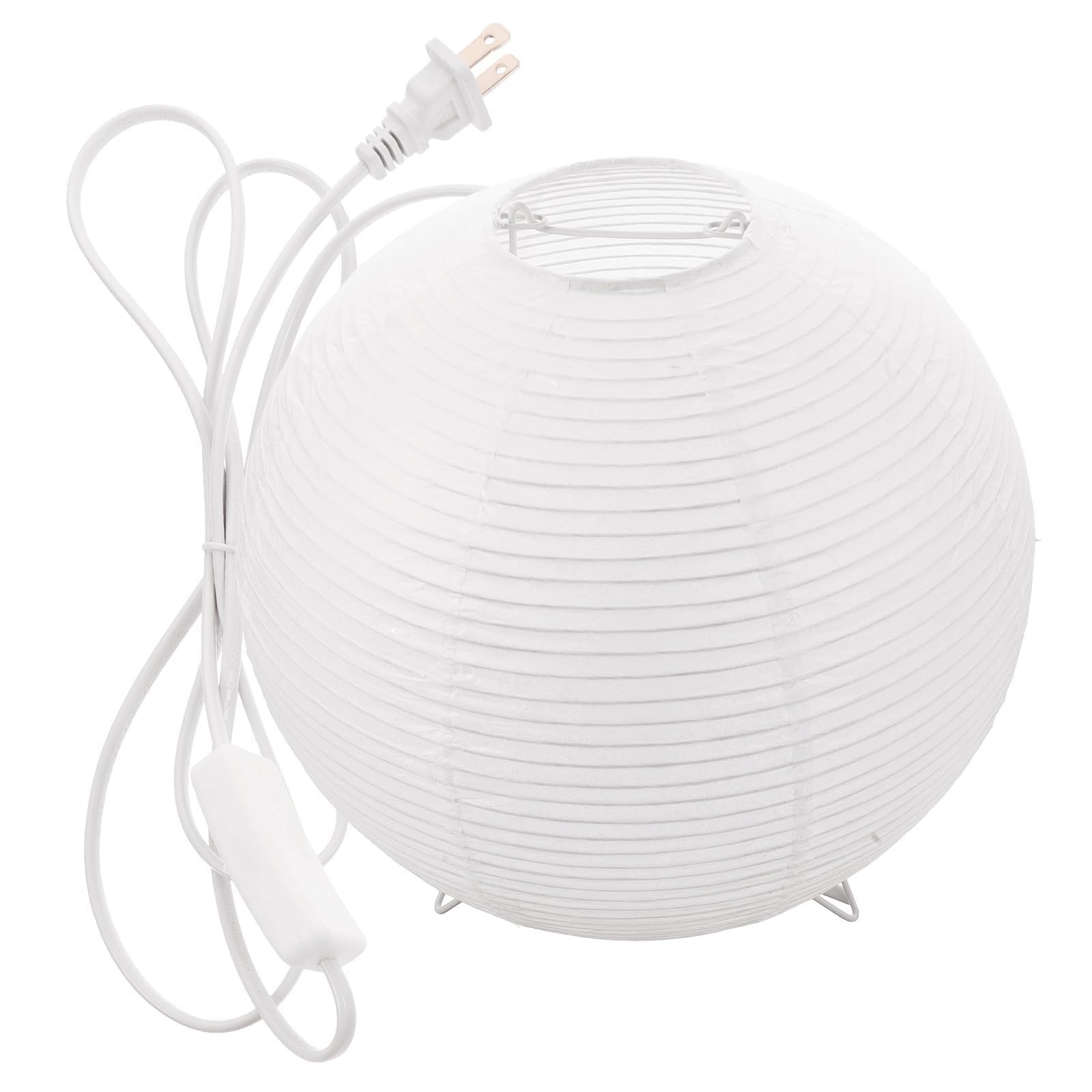 Gadpiparty desk lamp rice paper shade diffuses light evenly for comfortable reading.
