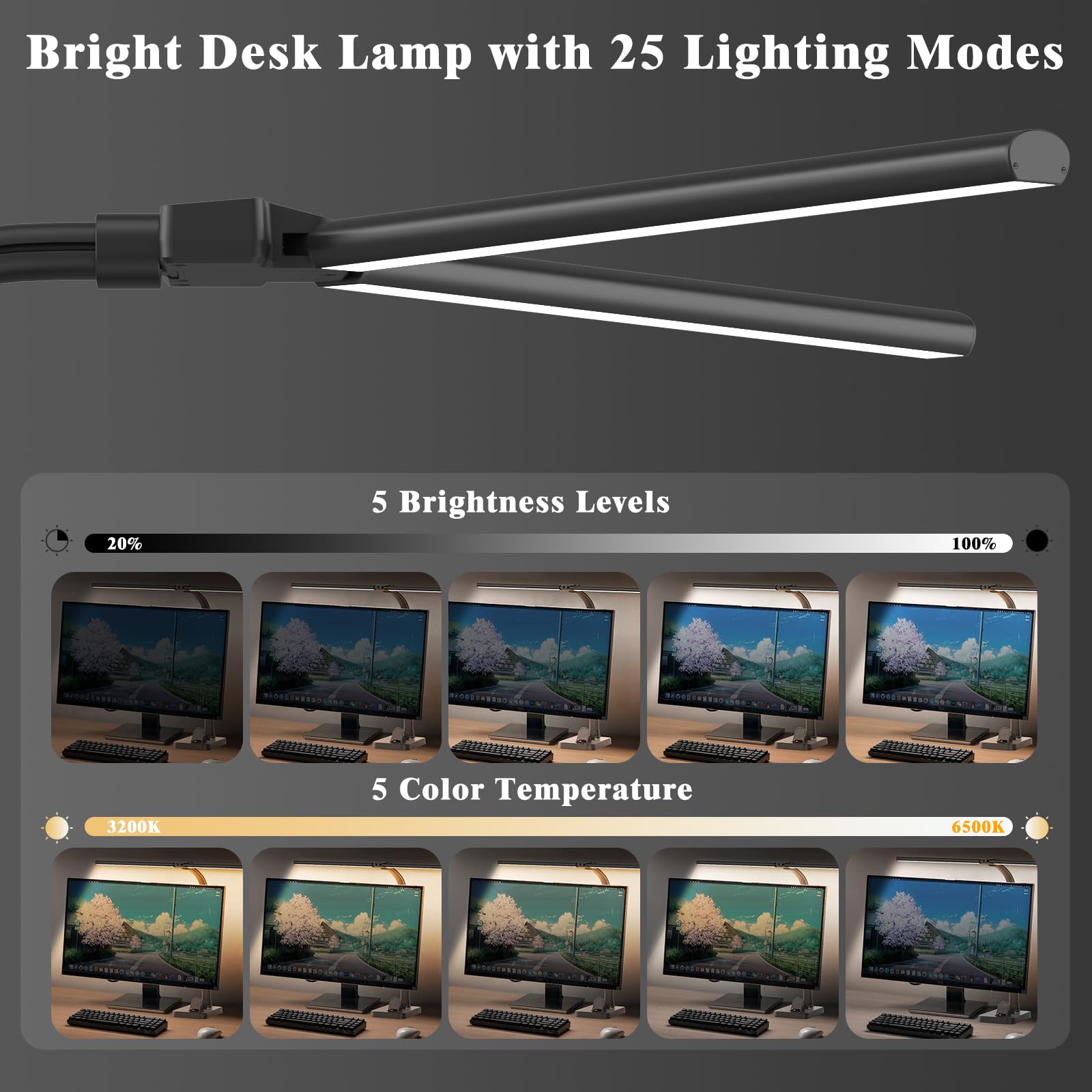 GAEFURY desk lamp with flexible gooseneck lets you aim light precisely.