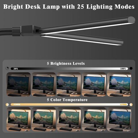 GAEFURY desk lamp with flexible gooseneck lets you aim light precisely.