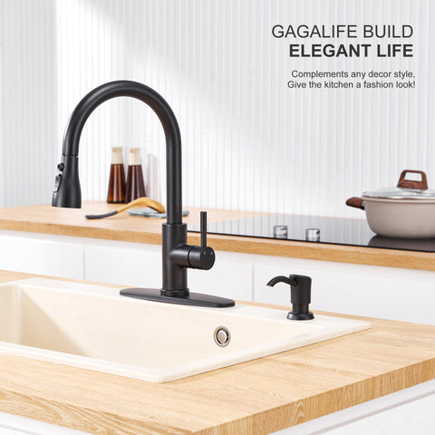 GAGALIFE 360 swivel enables reach from any side of the sink