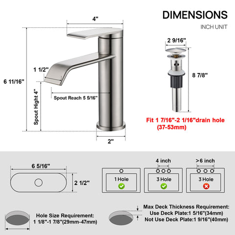 GAGALIFE brushed nickel finish provides warm tone and fingerprint resistance.
