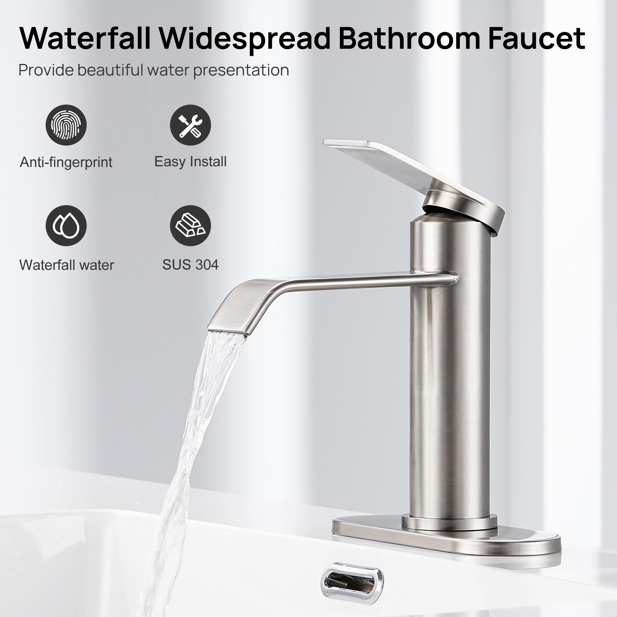 GAGALIFE single-handle design allows easy temperature and flow control.