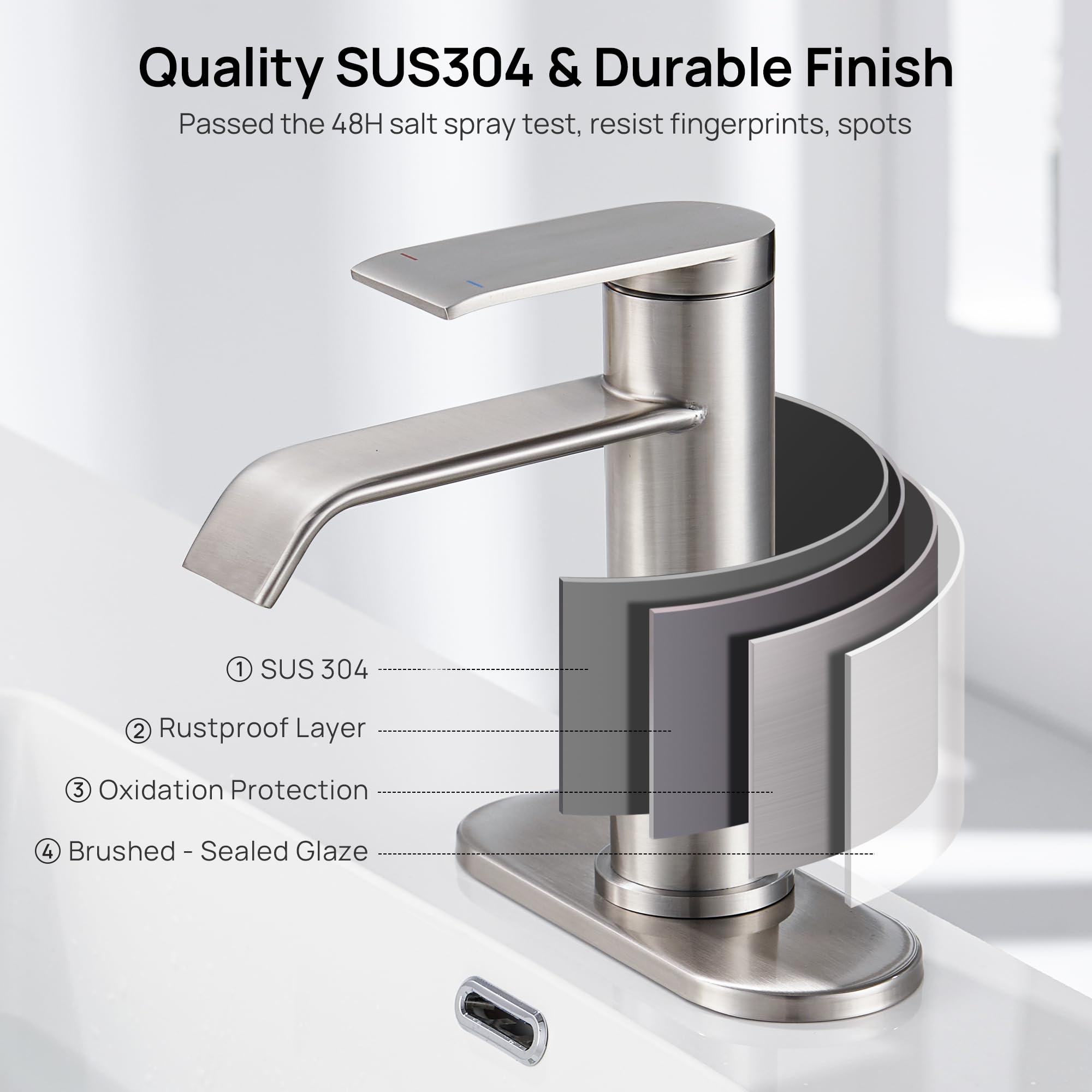 GAGALIFE durable stainless steel construction resists corrosion and rust.