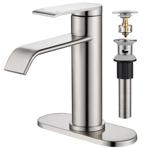 GAGALIFE waterfall spout faucet showcases a dramatic flow for a modern bathroom.