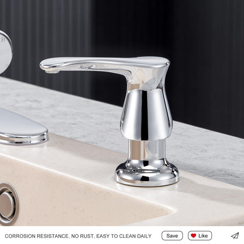 GAGALIFE chrome finish complements contemporary kitchen fixtures