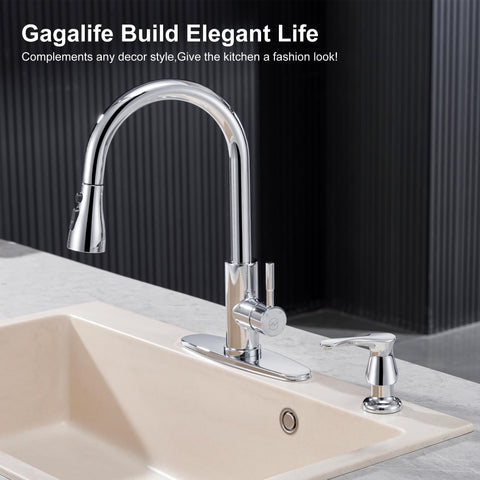 GAGALIFE installed dispenser under sink with simple setup