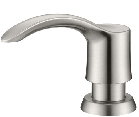 GAGALIFE brushed nickel kitchen sink dispenser, front view, adds elegant organization.