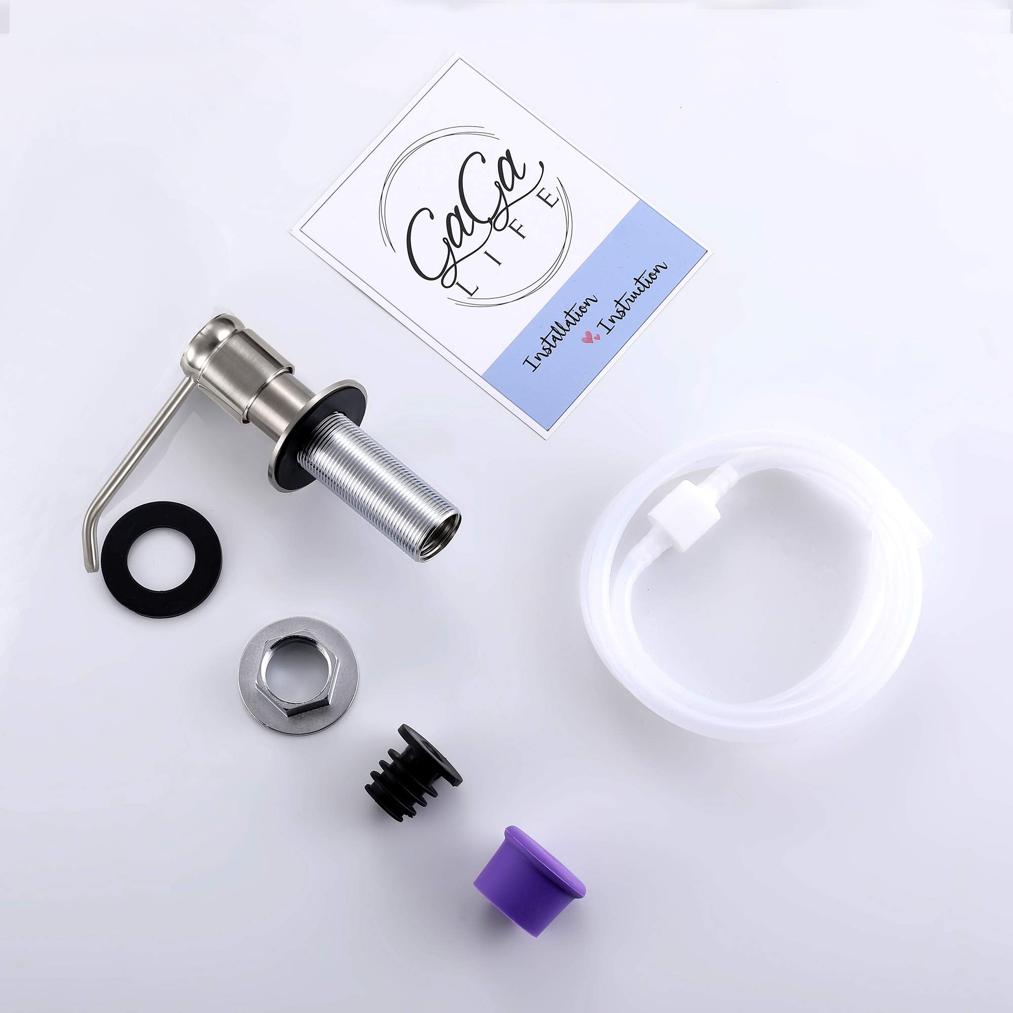 GAGALIFE kitchen sink setup showcases easy soap dispensing