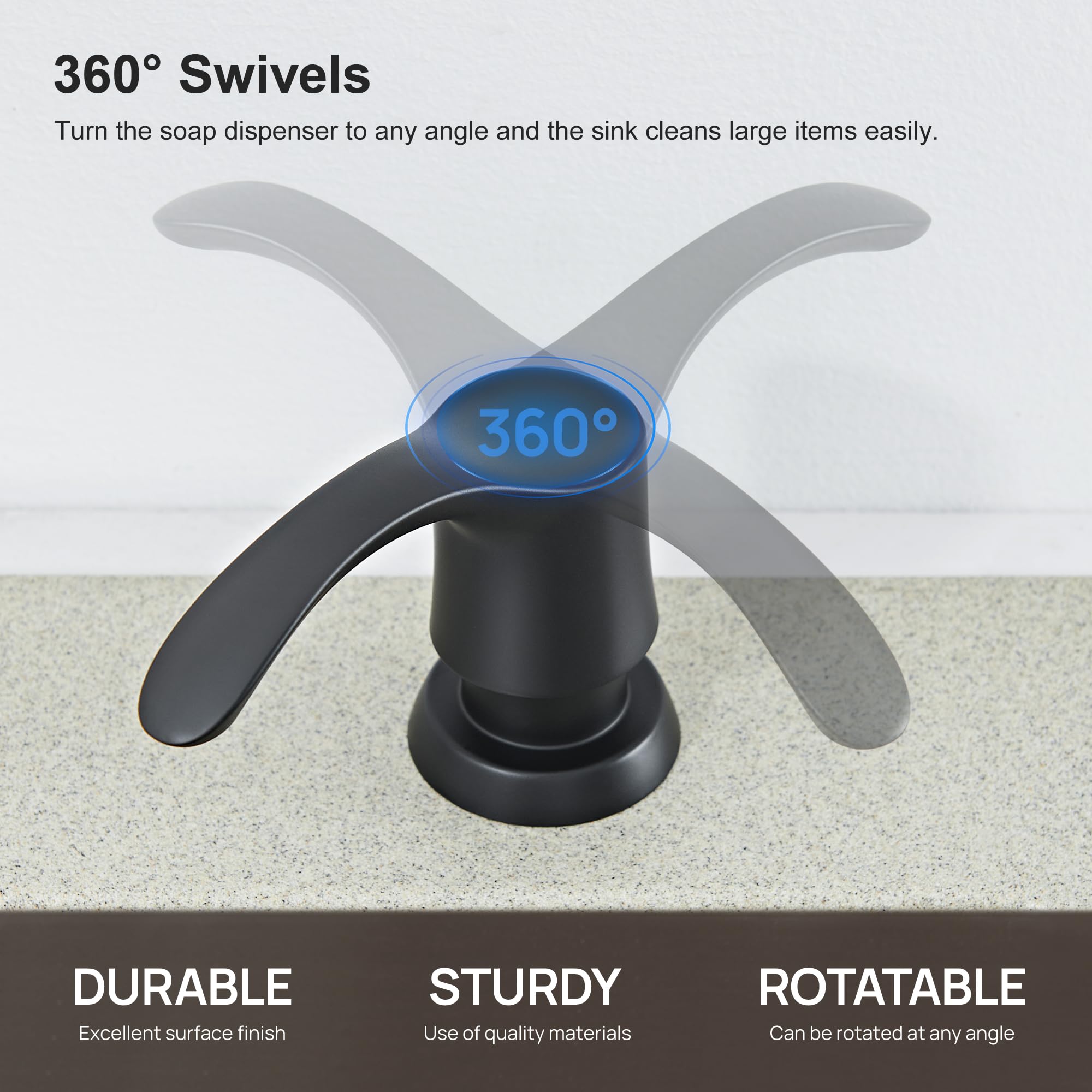 GAGALIFE installed on sink demonstrates built-in look and secure mounting.