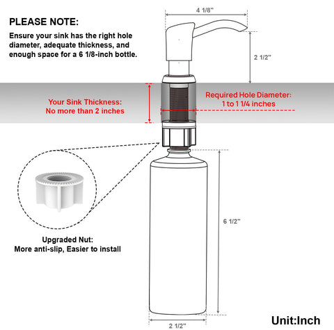 GAGALIFE top-fill 17 oz bottle allows quick restocks from the sink edge