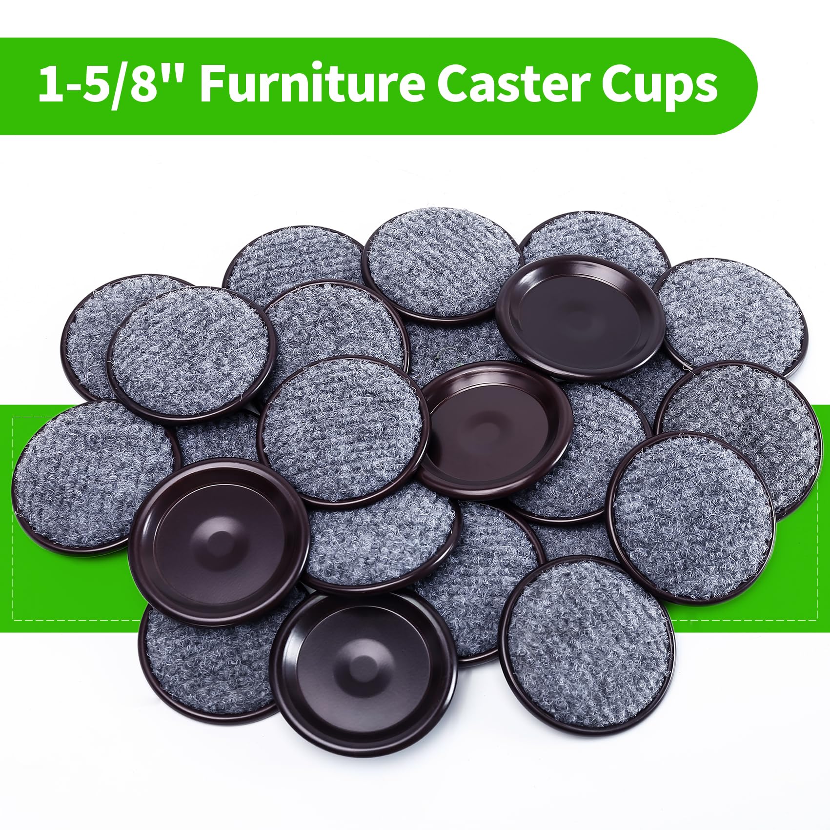 GAGUIUP caster cups protect wheeled furniture on various floors