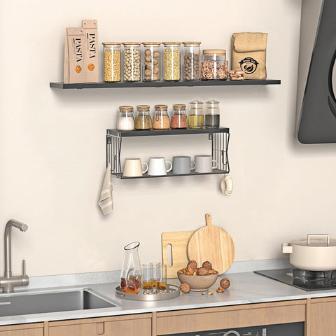 Gailia moisture-resistant solid wood bathroom shelves endure humidity.
