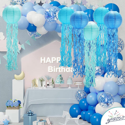 GAILROSO mermaid party jellyfish lanterns for floating ceiling display