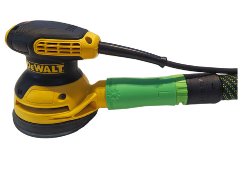 Galactic Gadgets dewalt-to-festool adapter neon green with secure twist-lock