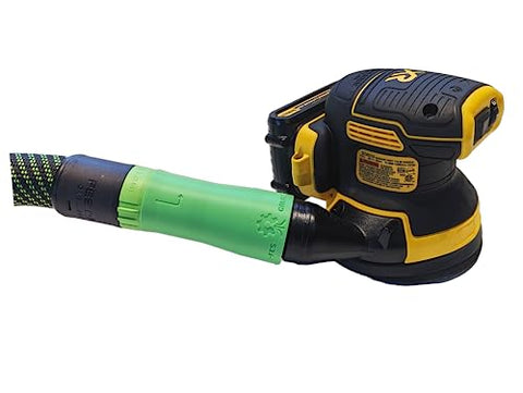 Galactic Gadgets 27mm twist-lock connection enabling quick vacuum setup during sanding