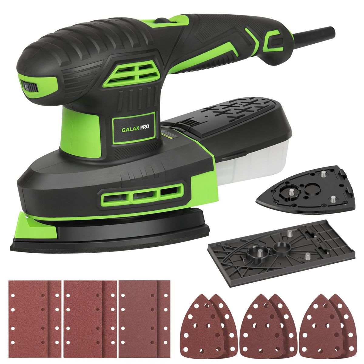 GALAX PRO 250W 2-in-1 sheet sander motor in action for smooth prep.