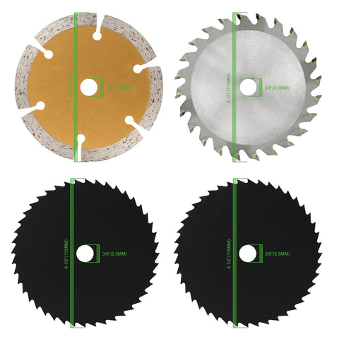 GALAX PRO 4-1/2 inch blade set with 3/8 inch arbor for versatile cutting