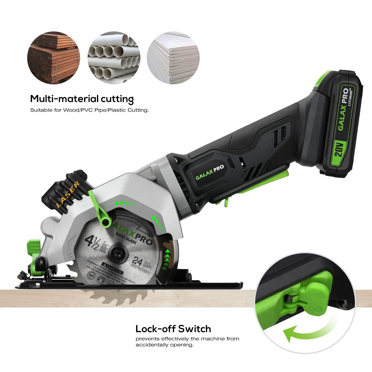 GALAX PRO 20V battery powers cordless performance