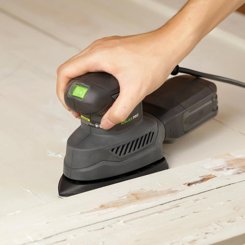 GALAX PRO Detail Sander in use shows clean, smooth edges.
