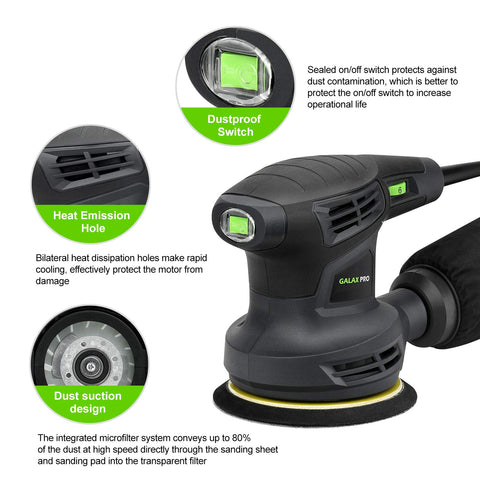 GALAX PRO ergonomic soft-grip handle enhances control and comfort.