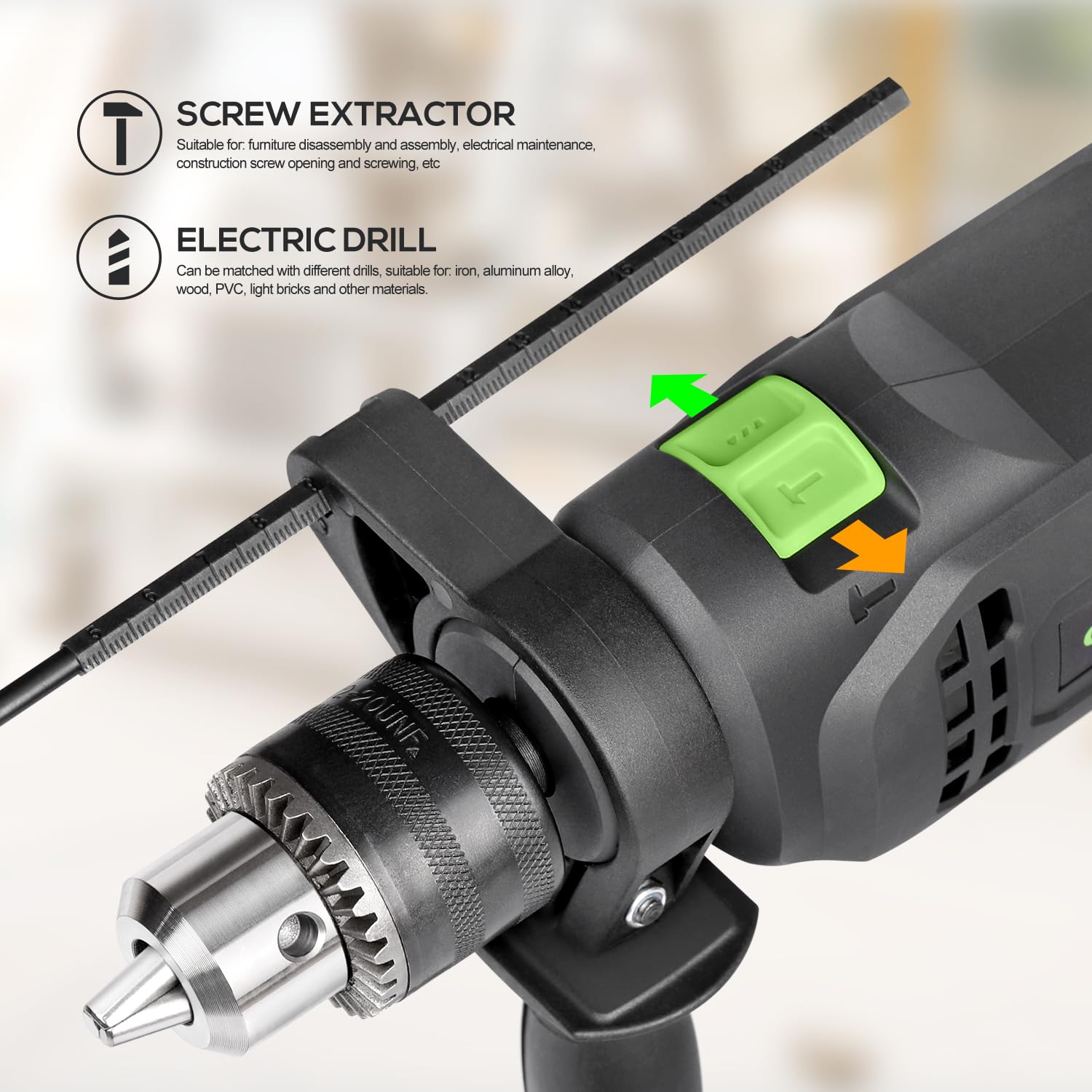 GALAX PRO 360-degree handle provides stable control during overhead tasks.