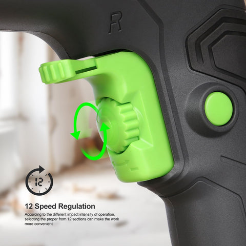 GALAX PRO hammer drill speed dial enables precise impact control across tasks.