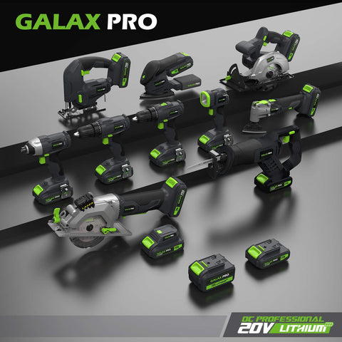GALAX PRO Impact Driver includes 6 screwdriver bits for versatile tasks