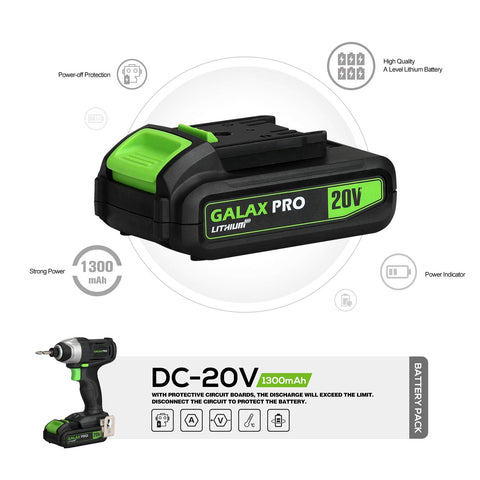 GALAX PRO Impact Driver ergonomic handle for comfortable one-handed operation