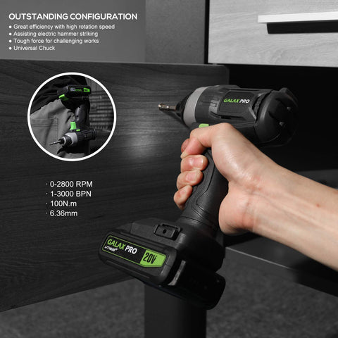 GALAX PRO Impact Driver LED work light demonstrates better visibility in dim tasks