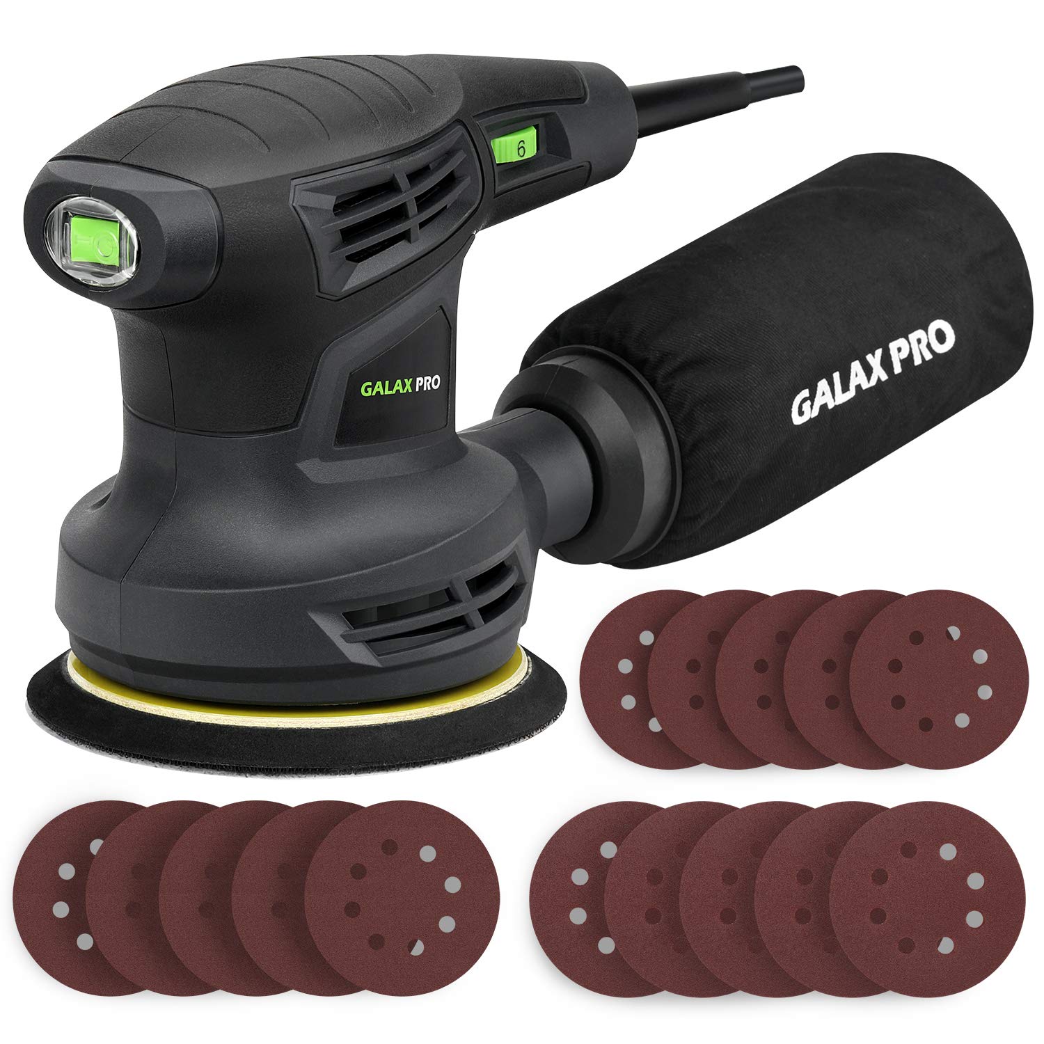 GALAX PRO orbital sander with compact 280W power for smooth finishes.