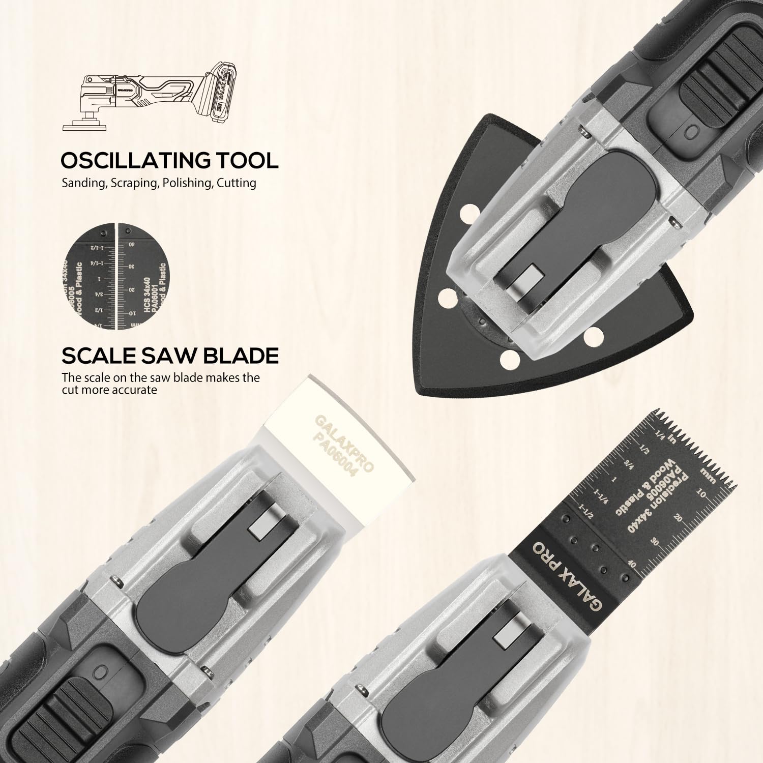 GALAX PRO triangular sanding pad designed for tight corners and smooth results.