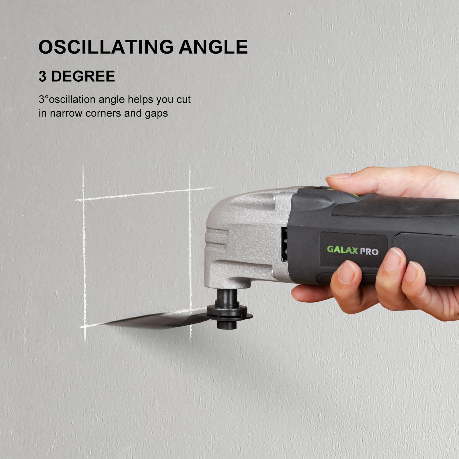 GALAX PRO quick-attachment screw facilitates fast accessory changes