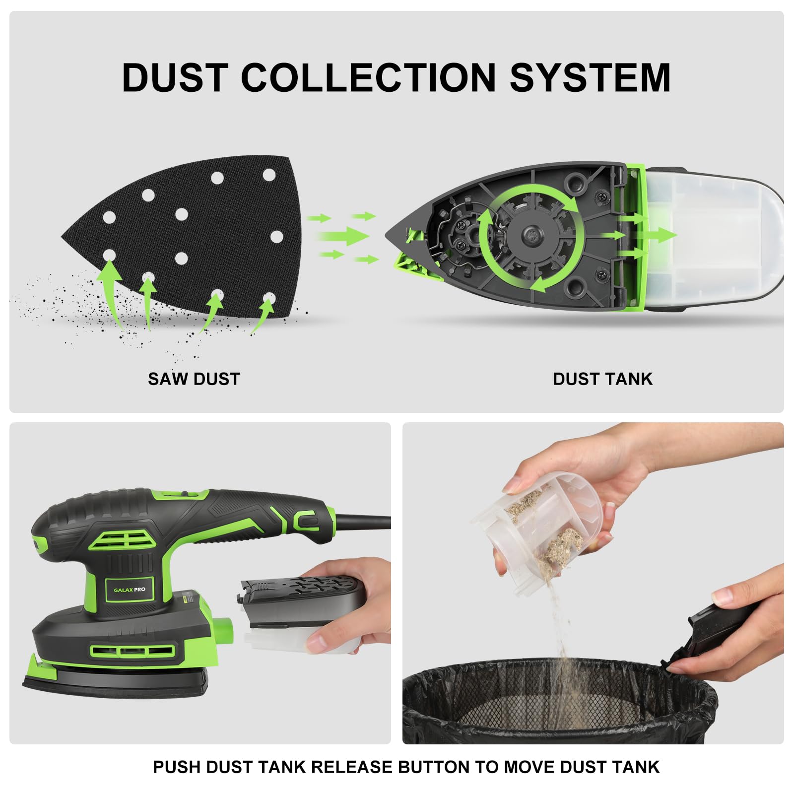 GALAX PRO safety-rounded edges protect hands during setup.
