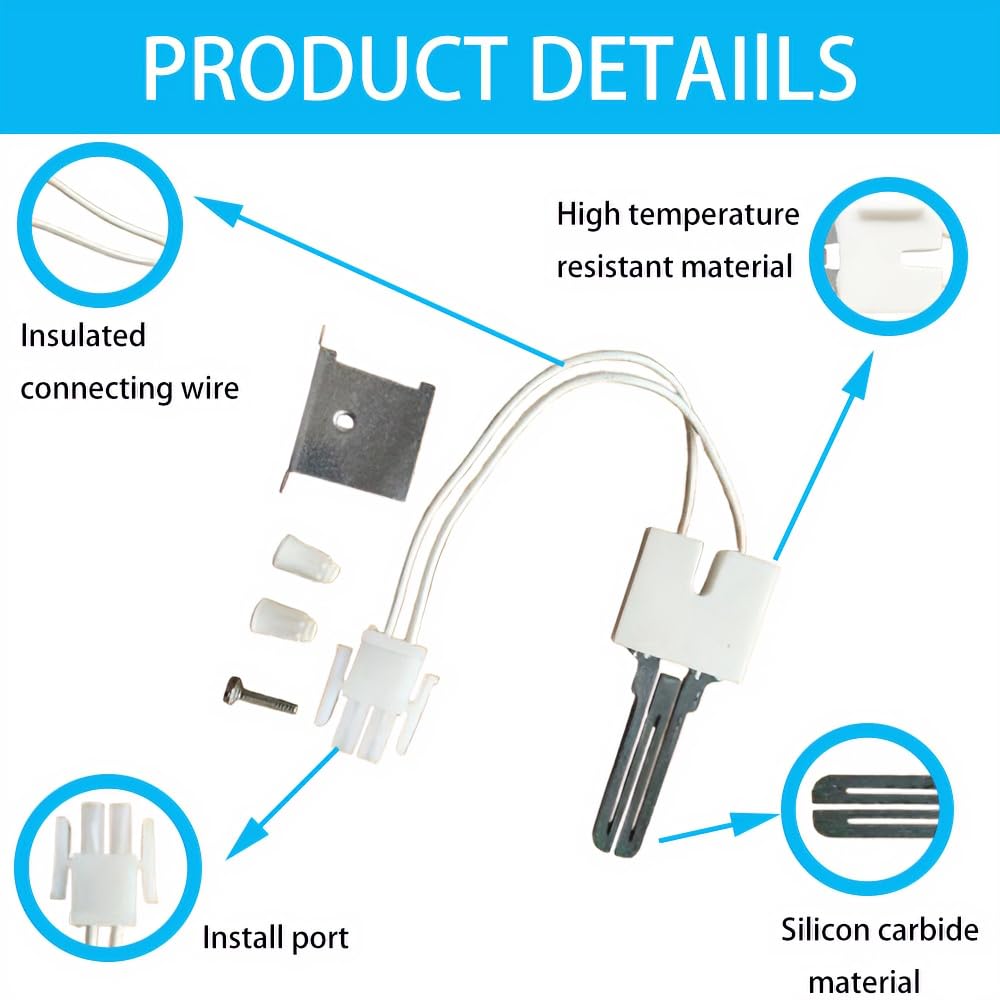 GALEPICK hot surface ignitor closeup showing robust ceramic parts.
