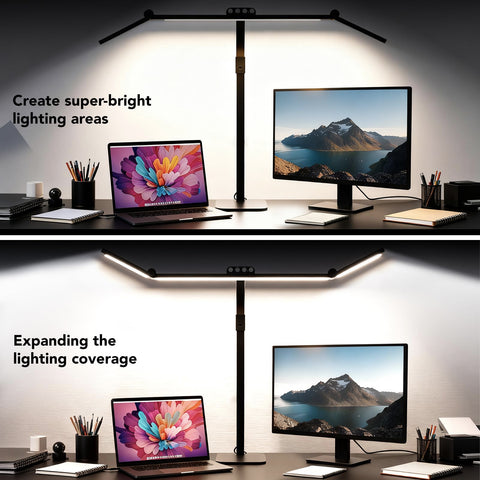 Galnolt LED desk lamp gooseneck offers flexible reach for precise desk illumination.