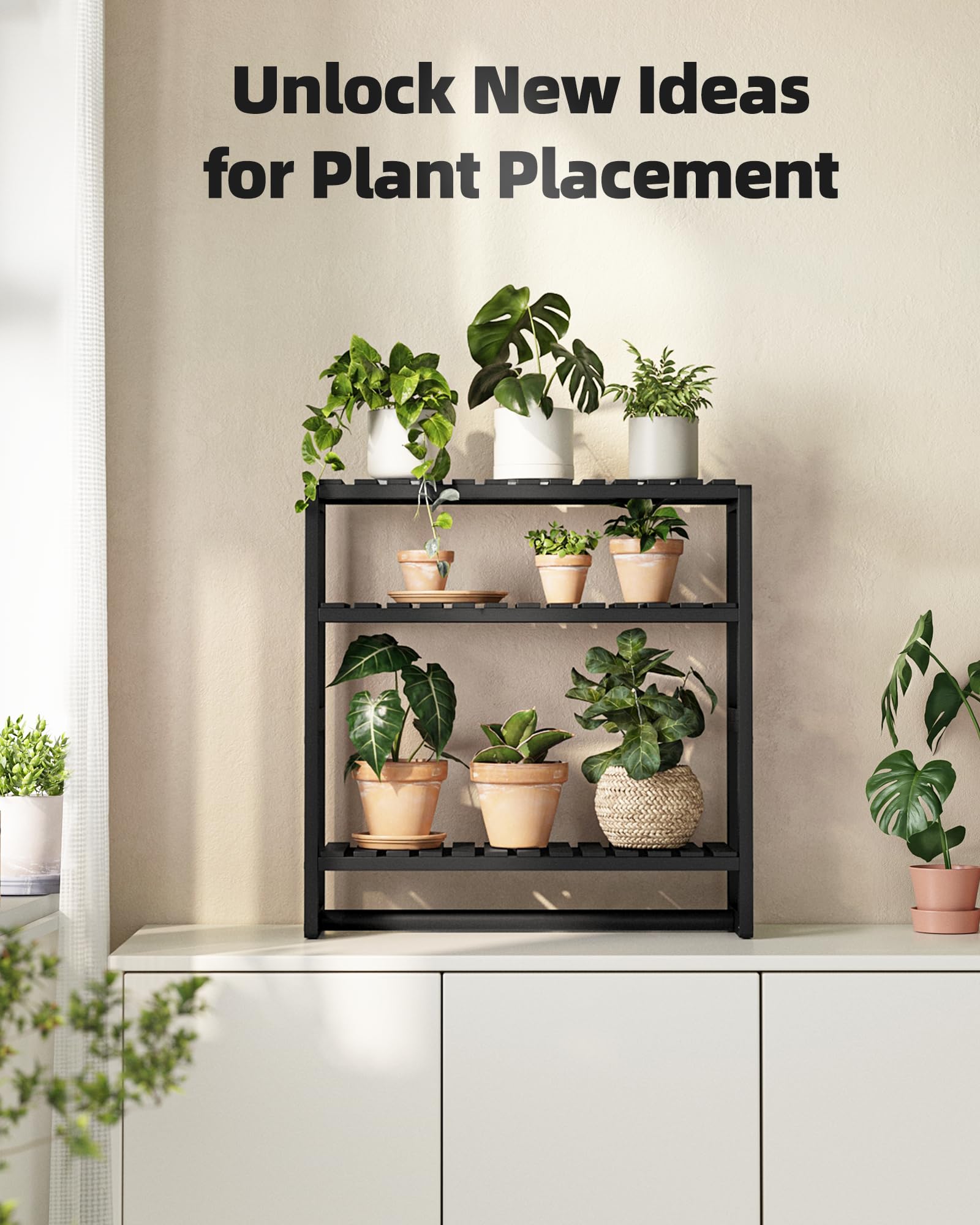 Galood semi-boho chic bamboo shelf complements various bathroom styles.