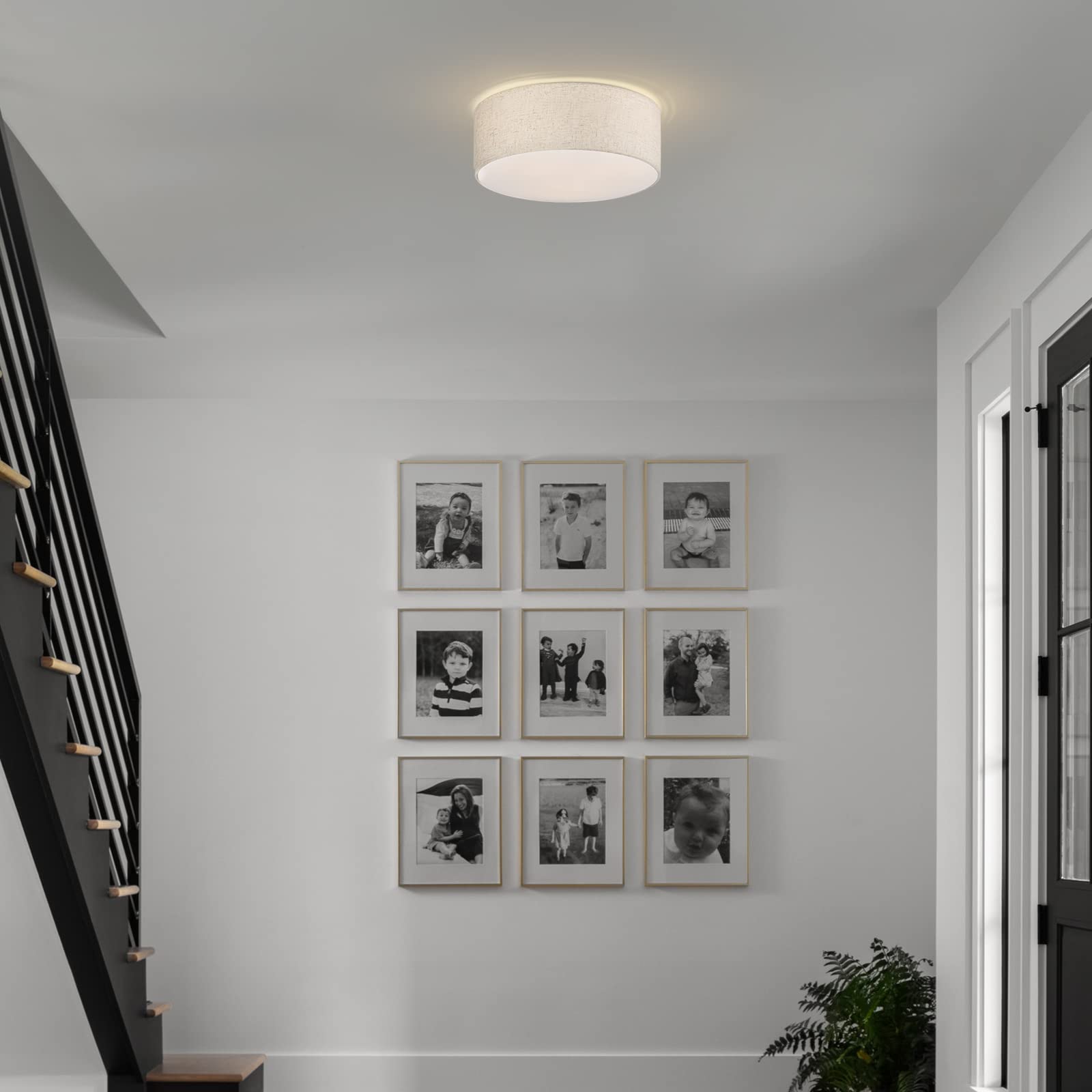 Dimmable Galtlap fixture shown with compatible dimmer and bulbs