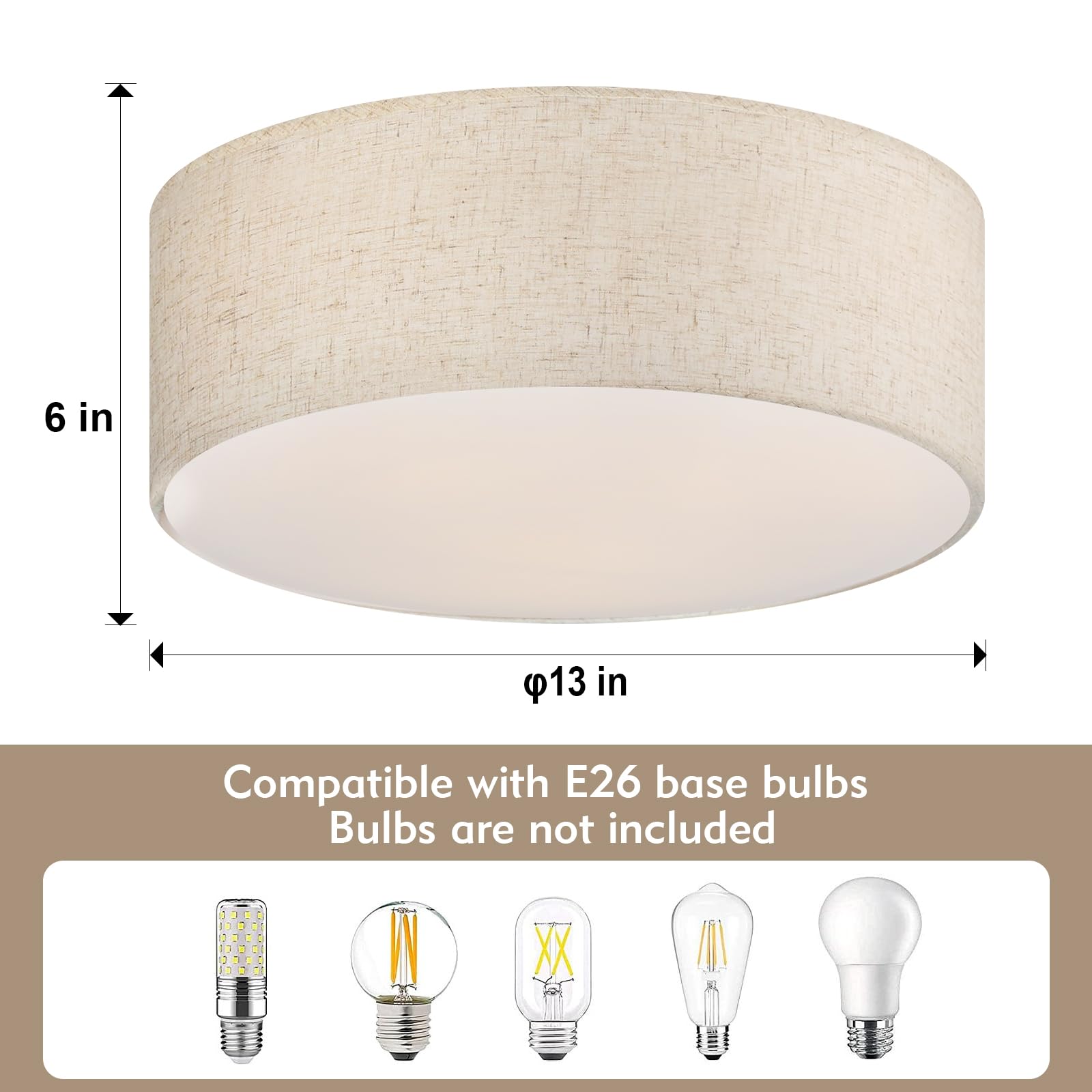 Included installation pack for Galtlap flush mount ceiling light