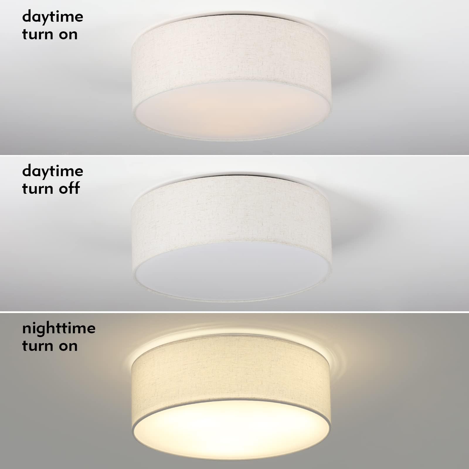 Galtlap linen fabric shade diffuses light for gentle hallway illumination.
