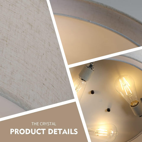 Galtlap linen shade interior diffuser maintains smooth, durable light diffusion.