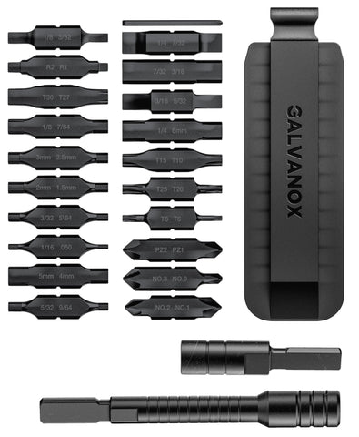 GALVANOX 23pc bits 59HRC stainless—durable access for Leatherman tools.
