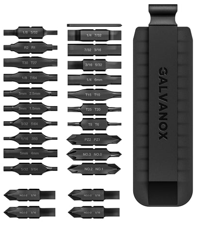 Galvanox double-sided bit set with holder for Leatherman tools, quick access