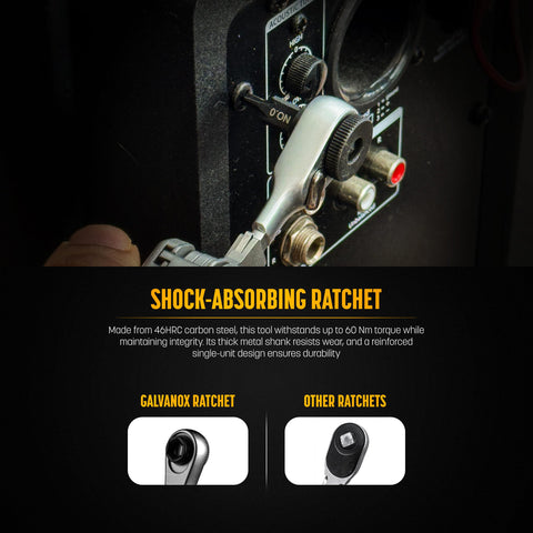 GALVANOX low-profile design fits in restricted spaces.