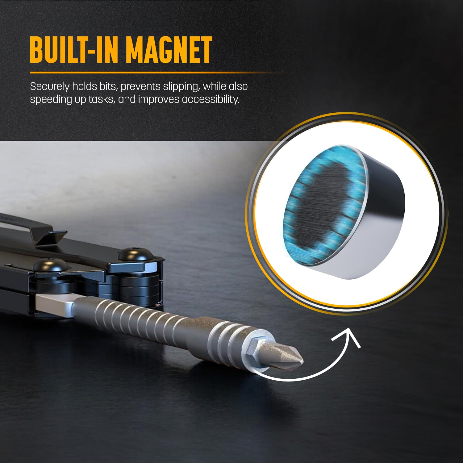 GALVANOX 420 stainless steel construction for durable, precise tool fittings.