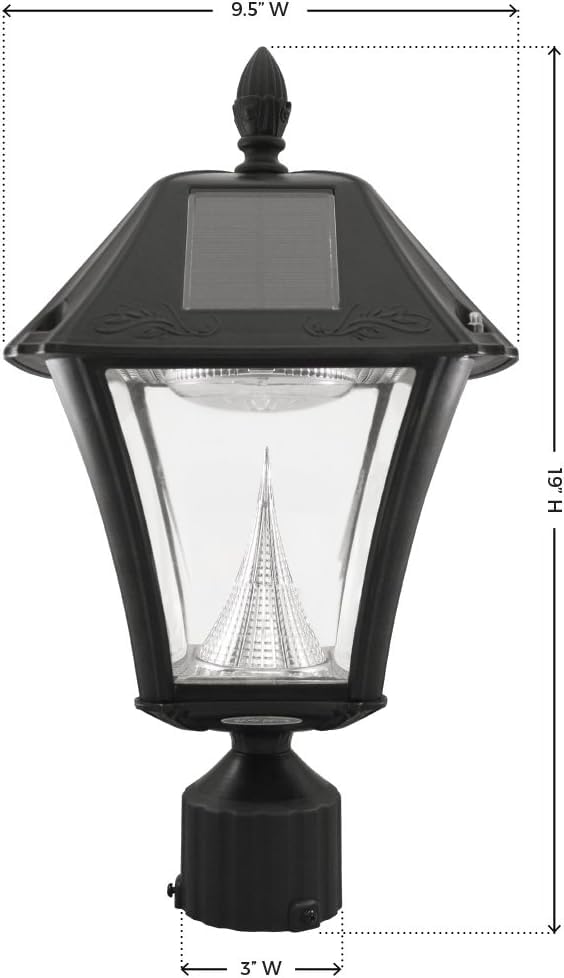 Gama Sonic Baytown II 10 LEDs deliver bright 130 lumens at dusk