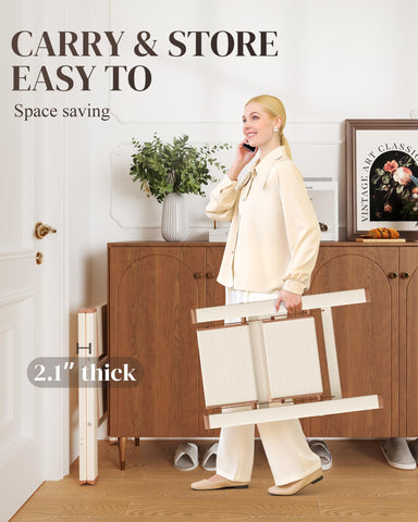 GameGem ladder helps reach high shelves and window cleaning.