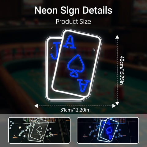 Gamerneon wall-mount neon sign with hooks for easy setup