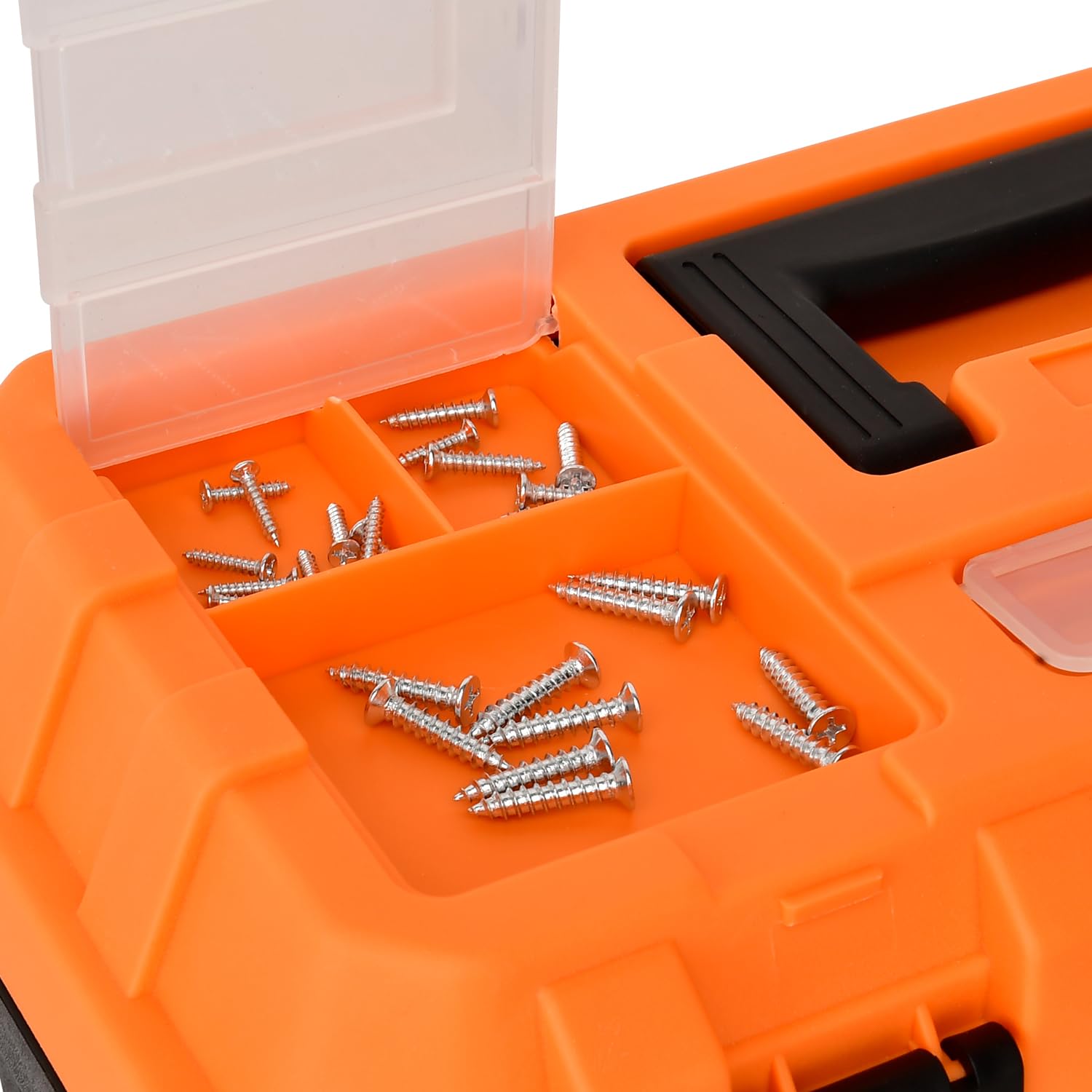 GANCHUN lid compartments keep screws, nuts, and parts neatly visible and accessible.