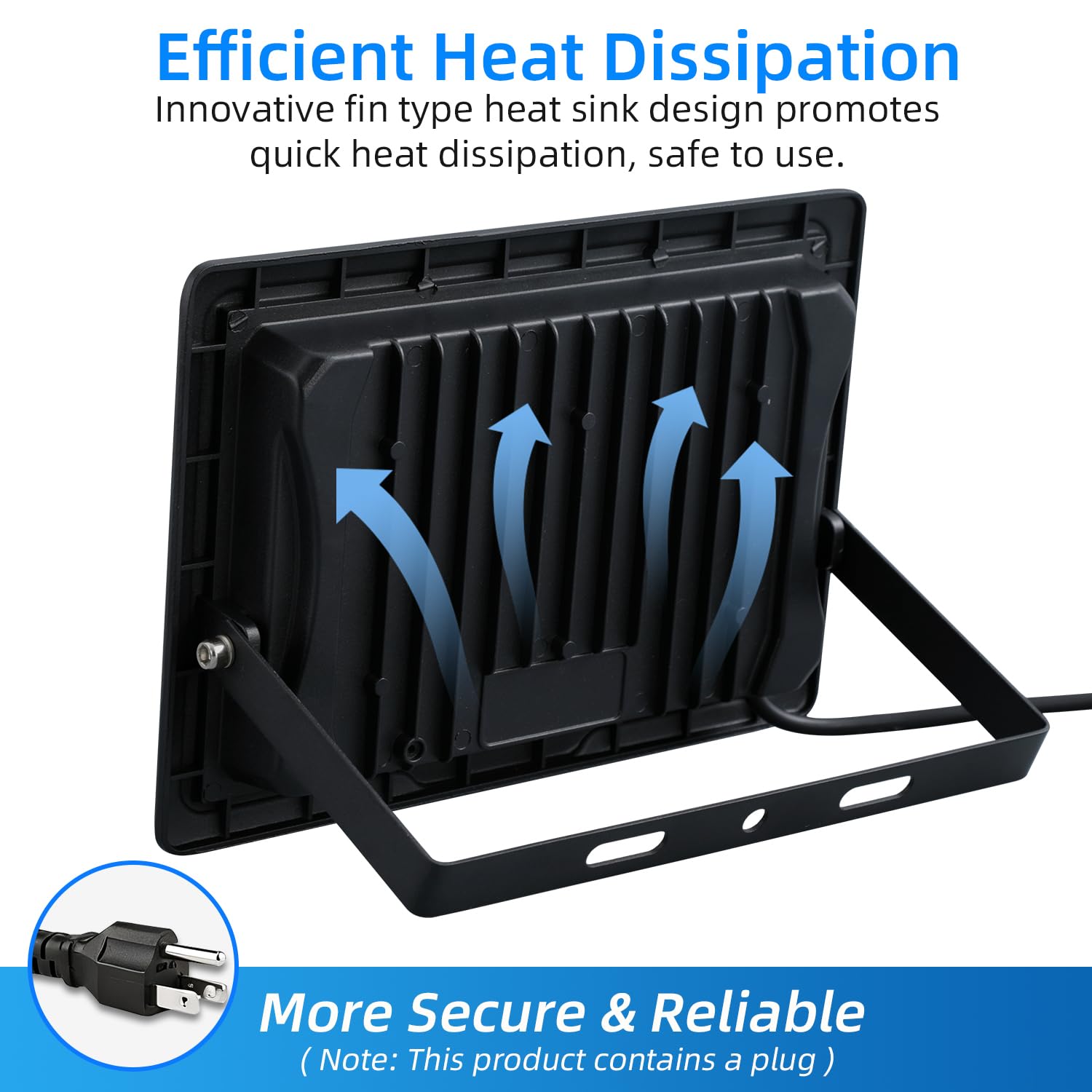 GANGZHIZI 100W flood light IP66 housing highlights rugged, weatherproof performance